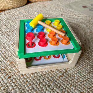 Lovevery Match & Tap Hammer Box, Wooden Montessori Toddler Toy